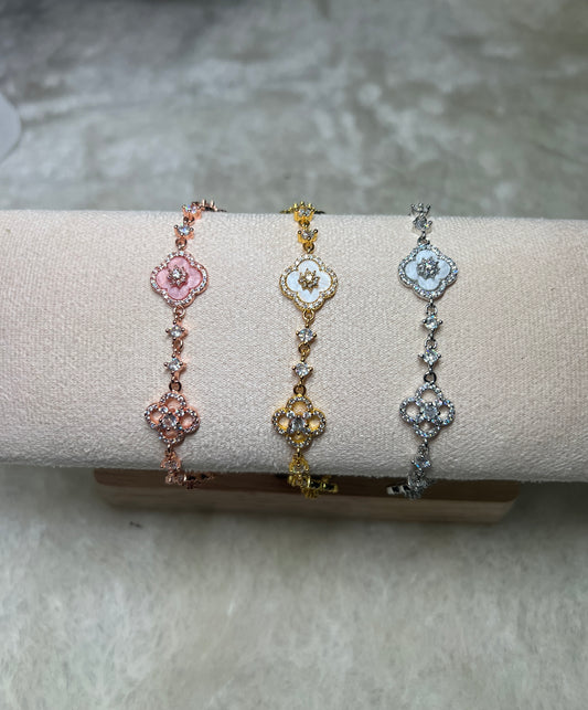 Armband “Vittoria”🩷💛🩶